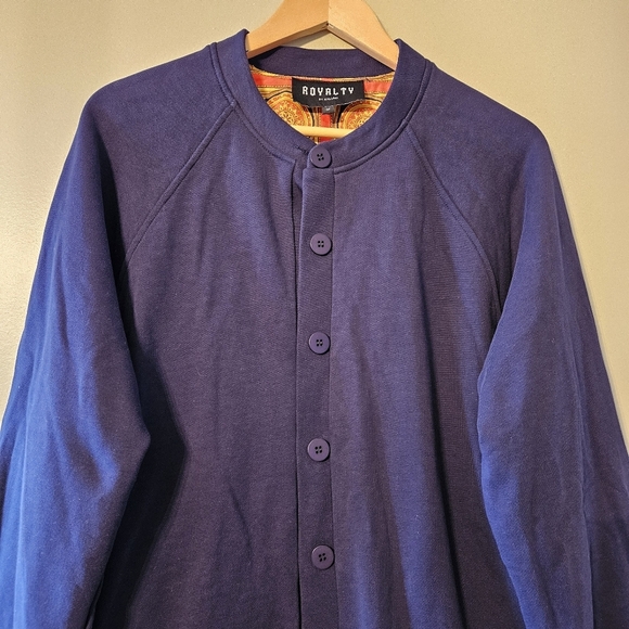 Royalty By Maluma Men's Reversible Multicolor Kaleidoscope Bomber Jacket Medium. - Picture 11 of 15